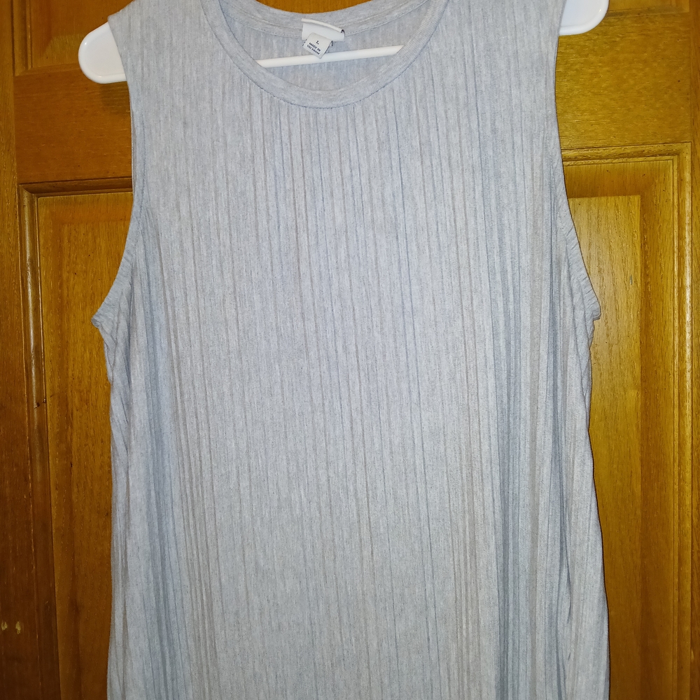 Source Unknown Light Gray Sleeveless Maxi Dress